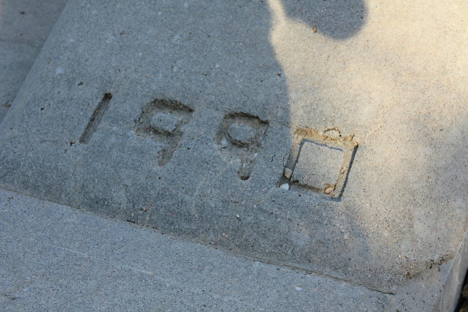 Date stamp on south abutment